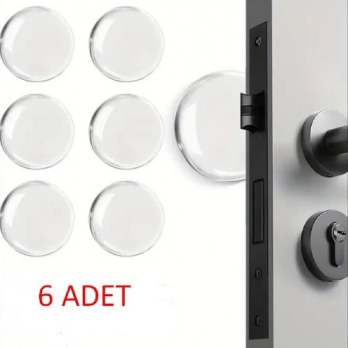 Şeffaf  Silikon Mobilya Ve Kapı Durdurucu Darbe Pedi 6 Lı (4915) Go-53-vice/(1395)