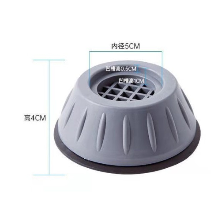 Çamaşır Makinesi Titreşim Engelleyici Stoper Gri 4 Lü Set (4915) Go-53-vice/(1395)