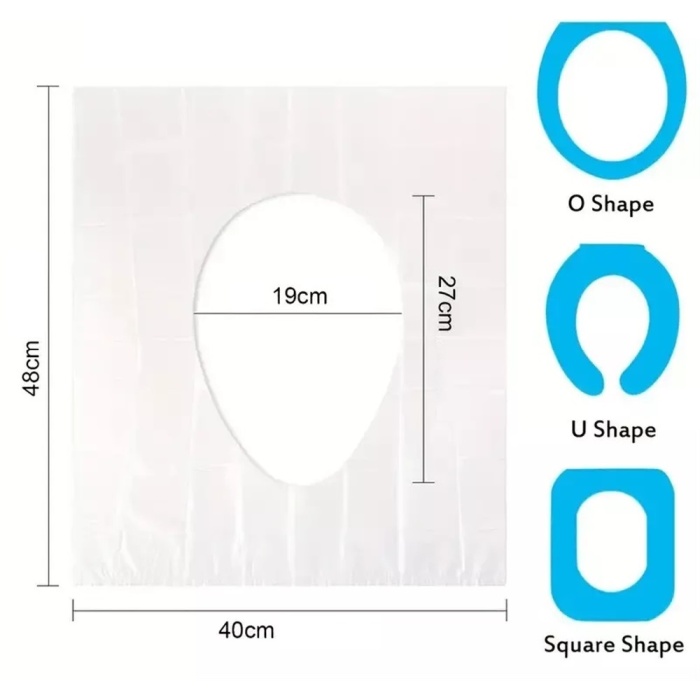 Hijyenik Tek Kullanımlık Klozet Kapağı Poşeti 50 Adet Kutulu (4915) Go-53-vice/(1395)