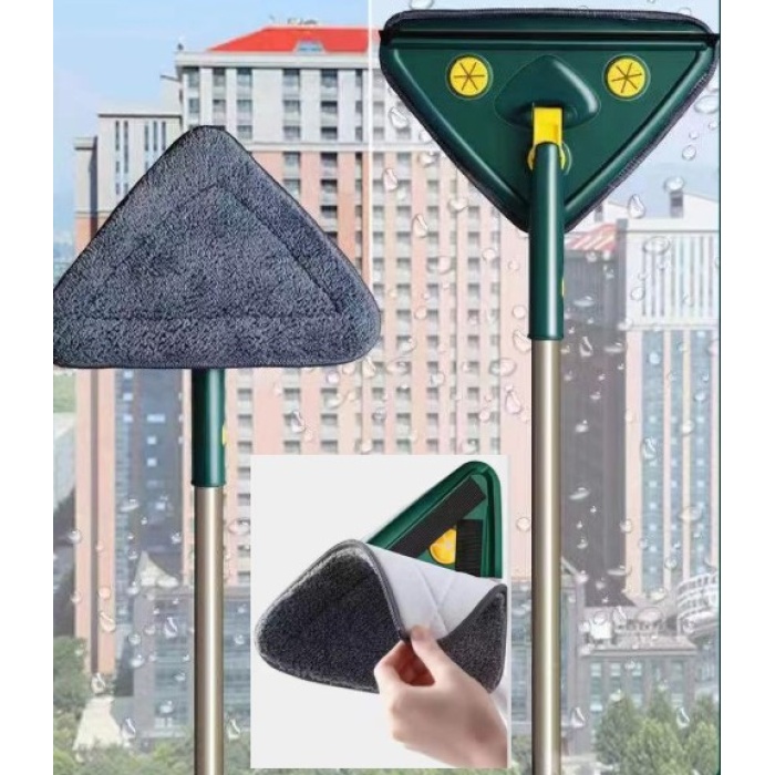 2 Bezli Üçgen Çek Çekli Mop Islak Mendil Uyumlu 150 Cm (4915) Go-53-vice/(1395)