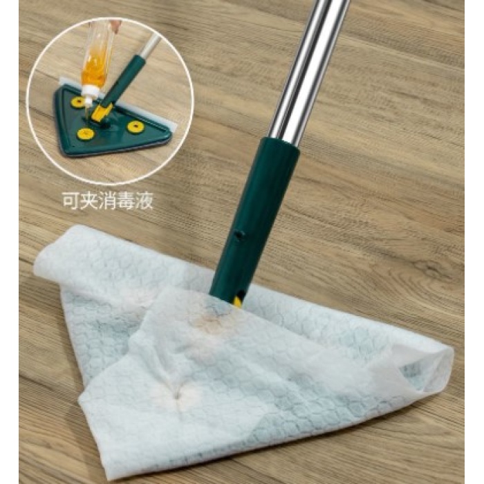 2 Bezli Üçgen Çek Çekli Mop Islak Mendil Uyumlu 150 Cm (4915) Go-53-vice/(1395)