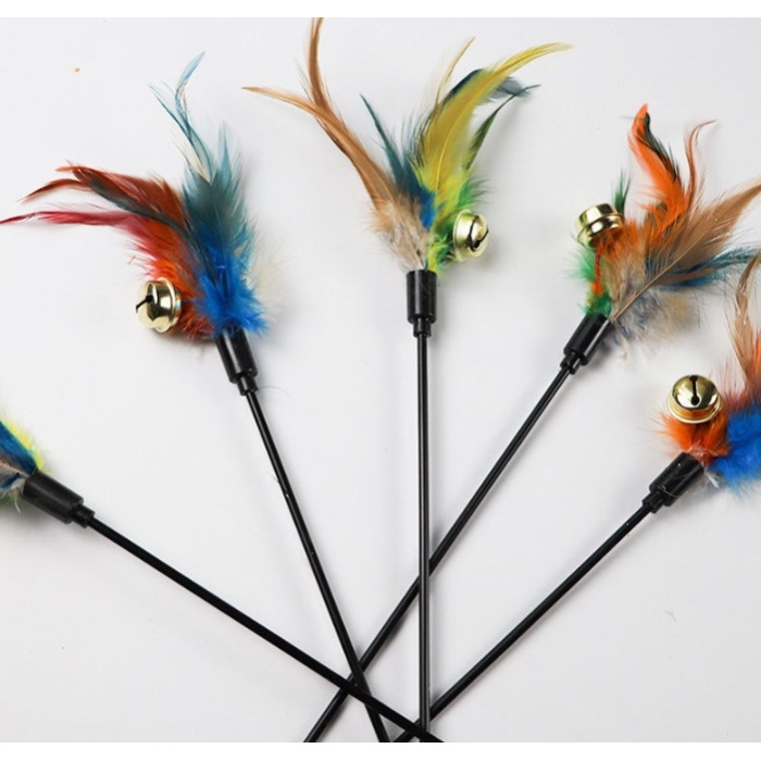 Çıngıraklı Tüylü Kedi Oyun Çubuğu (4915) Go-53-vice/(1395)