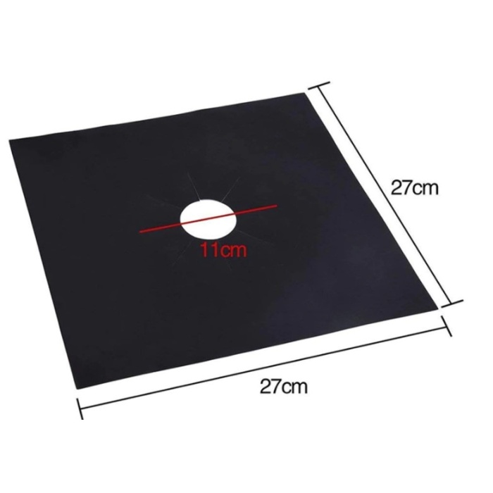 Ocak Koruyucu Folyo Yanmaz Yapışmaz 4&amp;apos;lü Set Siyah (4915) Go-53-vice/(1395)