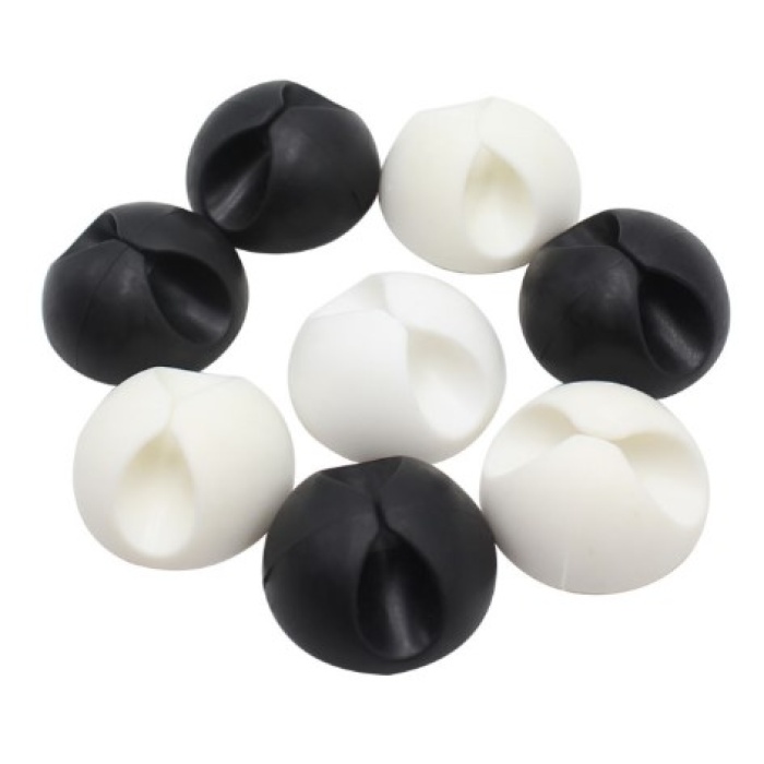 Siyah Beyaz Kablo Sabitleme Klipsi 10 Lu (4915) Go-53-vice/(1395)