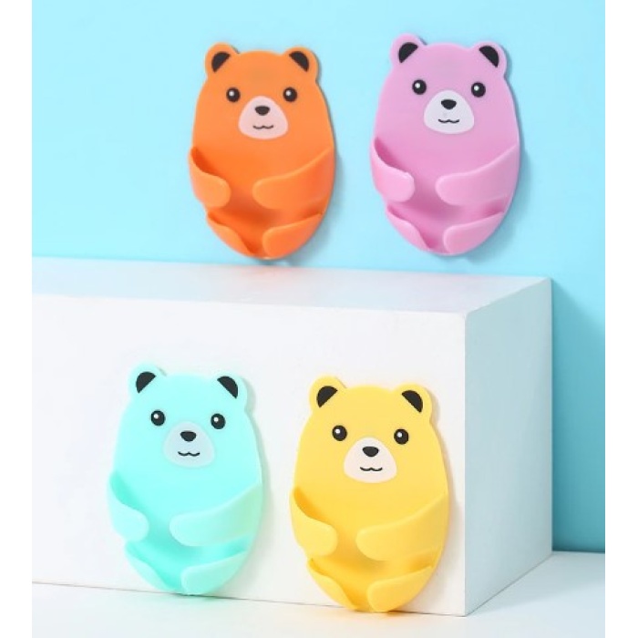 Ayıcık Desenli Çok Amaçlı 4 Lü Fiş Tutucu (4915) Go-53-vice/(1395)