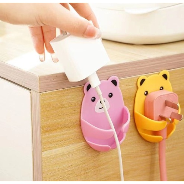 Ayıcık Desenli Çok Amaçlı 4 Lü Fiş Tutucu (4915) Go-53-vice/(1395)