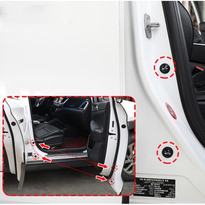 Araba Kapı Ses Ve Darbe Emici Pad 10 Adet Siyah (4915) Go-53-vice/(1395)