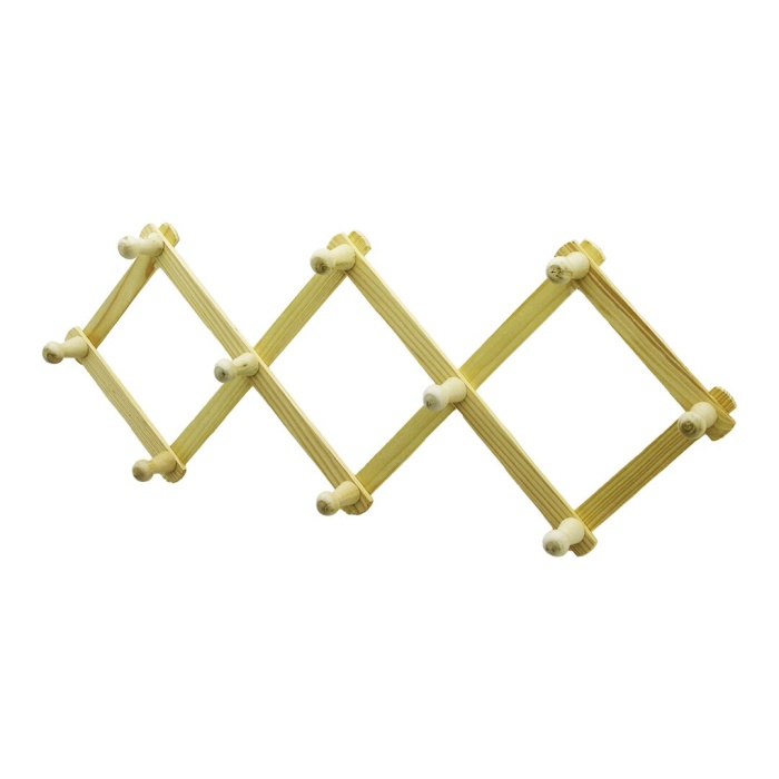 Ahşap - Eko   10 Kollu  Akordiyon Duvar Askısı (4915) Go-53-vice/(1395)