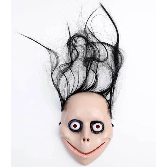 Korkunç Ürpertici Uzun Saçlı Momo Maskesi 24x16 Cm (4915) Go-53-vice/(1395)