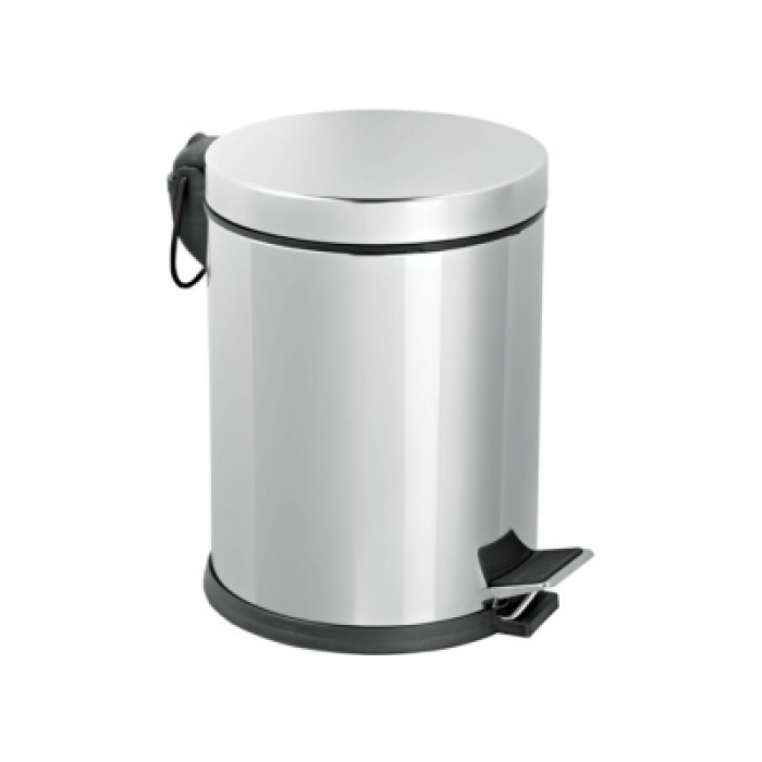 Pedallı 8lt Krom Metal Çöp Kovası (4915) Go-53-vice/(1395)