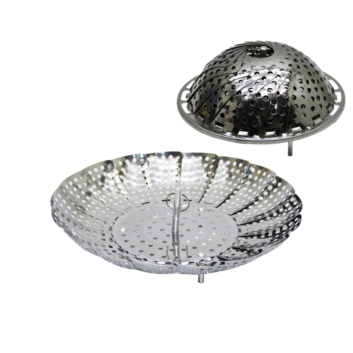 Küçük Metal Buharda Sebze Pişirici Sepet Haşlama Aparatı (4915)