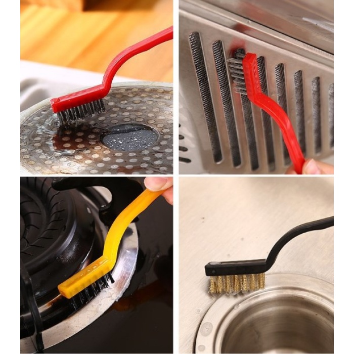 3 Parça Tel Fırça Detaylı Temizlik Seti (4915)