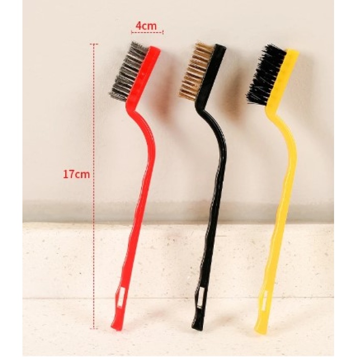 3 Parça Tel Fırça Detaylı Temizlik Seti (4915)