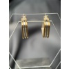 Gold & Silver Renk Kare Form Kararmaz Çelik Küpe