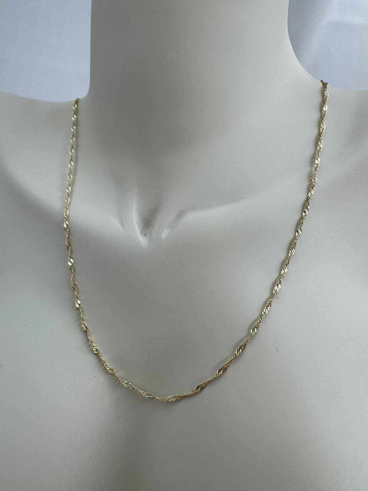 Kadın Gold Burgu 60CM VIP Zincir Kolye