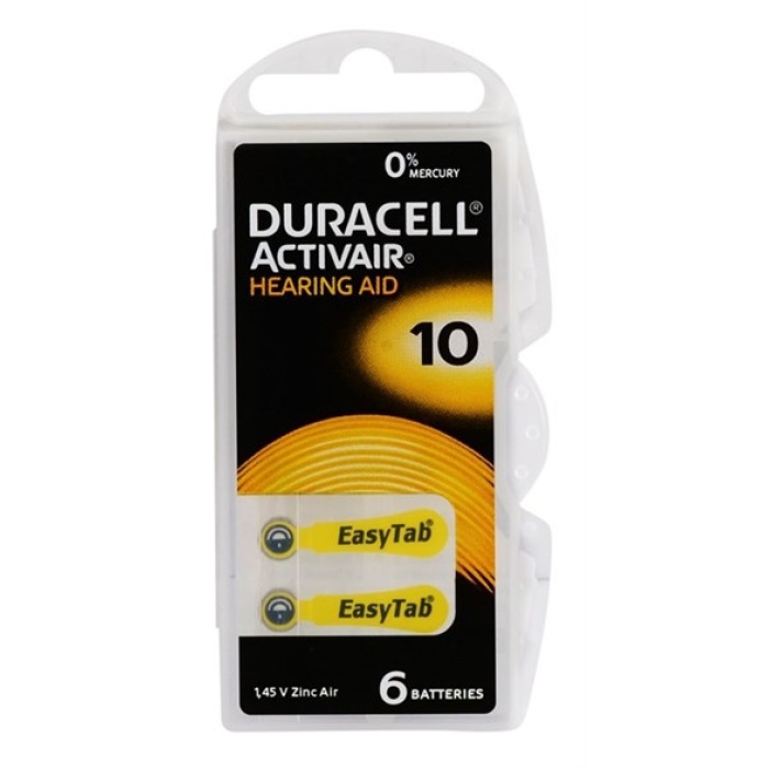 DURACELL 10 (PR70) KULAKLIK PİLİ 6Lİ KART