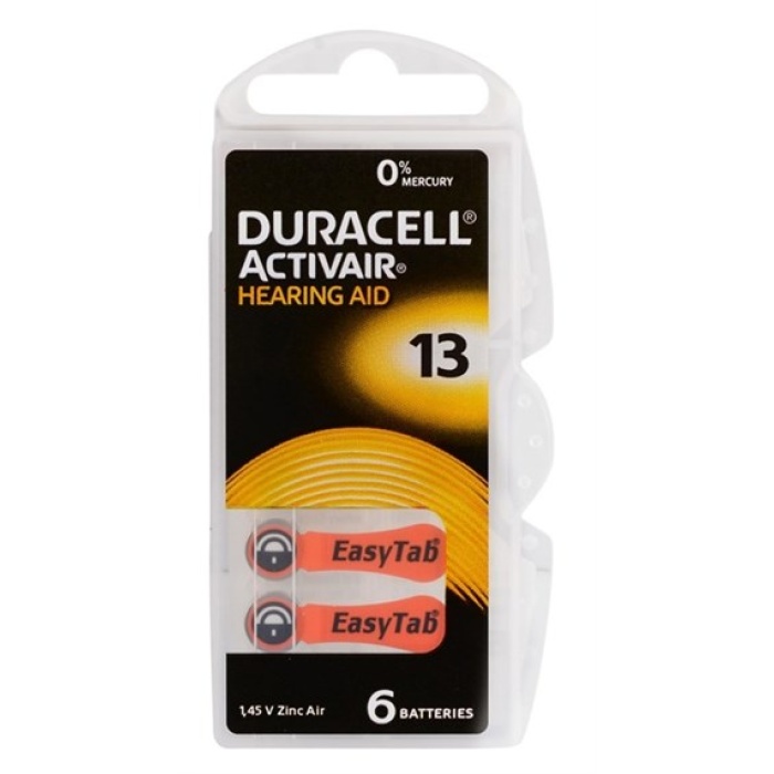 DURACELL 13 (PR48) KULAKLIK PİLİ 6Lİ KART