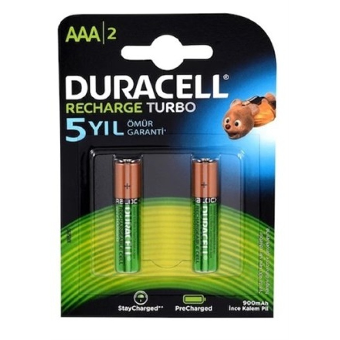 DURACELL 900MAH İNCE PİL 2Lİ KART