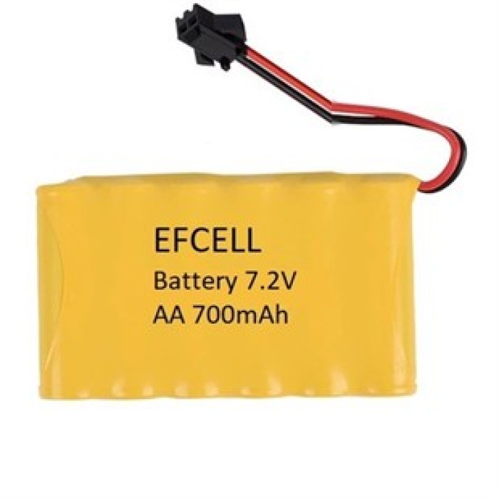7.2V 6LI 700MAH SİYAH OYUNCAK PİLİ