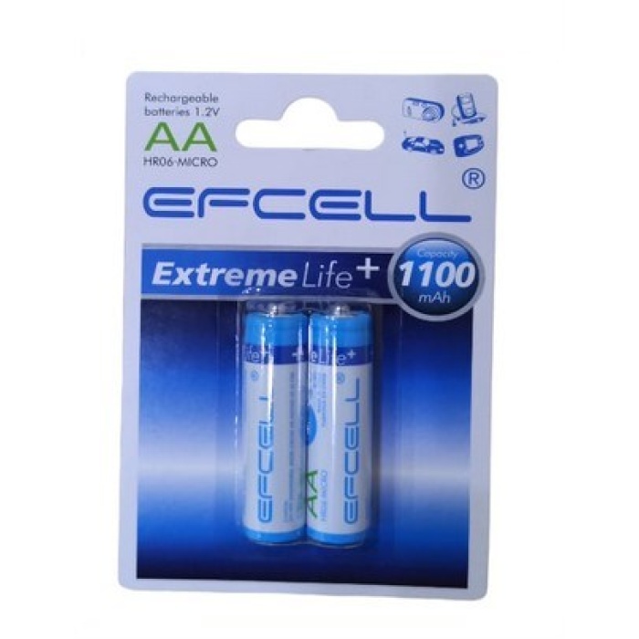 EFCELL 1100MAH KALEM PİL 2Lİ KART