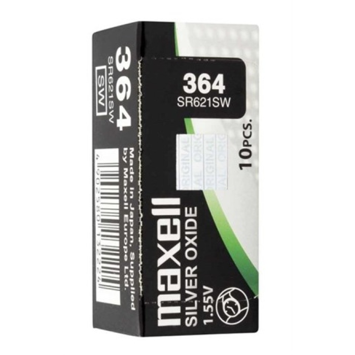MAXELL 364 SR621SW SAAT PİLİ 10LU KUTU