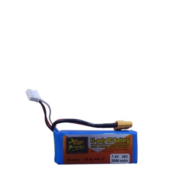 7.4V 2A 2000MAH Lİ-İON 25C DRONE PİLİ