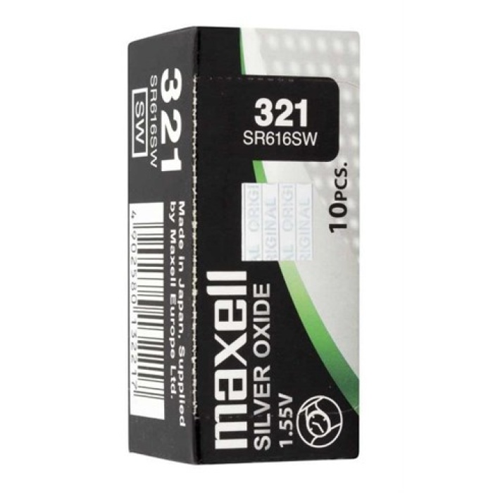 MAXELL 321 SR616SW SAAT PİLİ 10LU KUTU