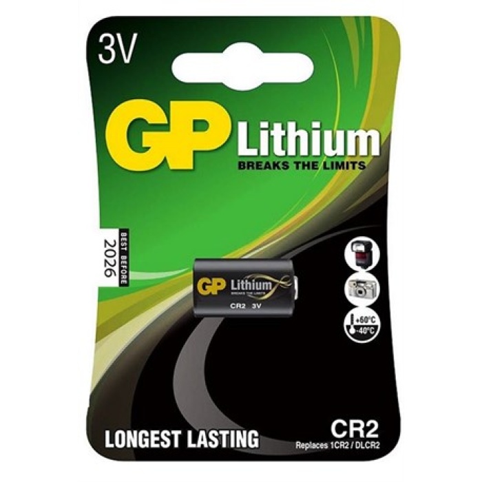 GP CR2 LİTYUM PİL TEKLİ KART