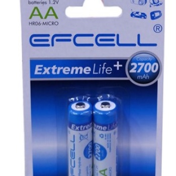 EFCELL 2700MAH KALEM PİL 2Lİ KART