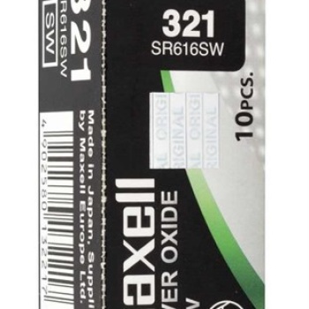 MAXELL 321 SR616SW SAAT PİLİ 10LU KUTU