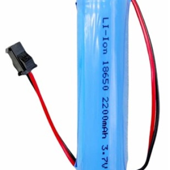 18650 2200MAH KABLOLU SİYAH SOKET PİL