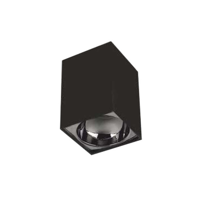Cata CT-5420 Bergama Sıva Üstü Led Armatür Gu10 Duylu Siyah+Platin Kasa