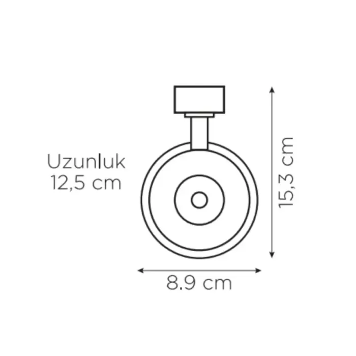 ZMR 30W Beyaz Kasa Ray Spot Günışığı