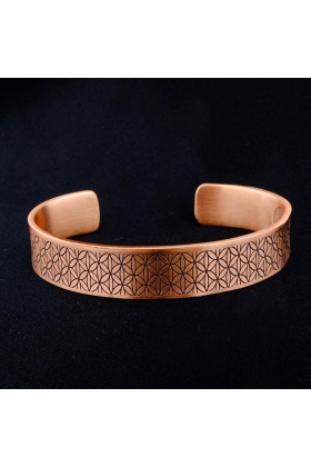 DUA ve KORUMALI BAKIR BİLEKLİK YAŞAM ÇİÇEĞİ