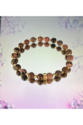 RODONİT 6 mm. DOĞALTAŞ BİLEKLİK