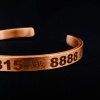 Sayı Sekanslı Bakır Bileklik