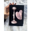 Pembe Kuvars Taşı Face Roller ve Gua Sha Seti