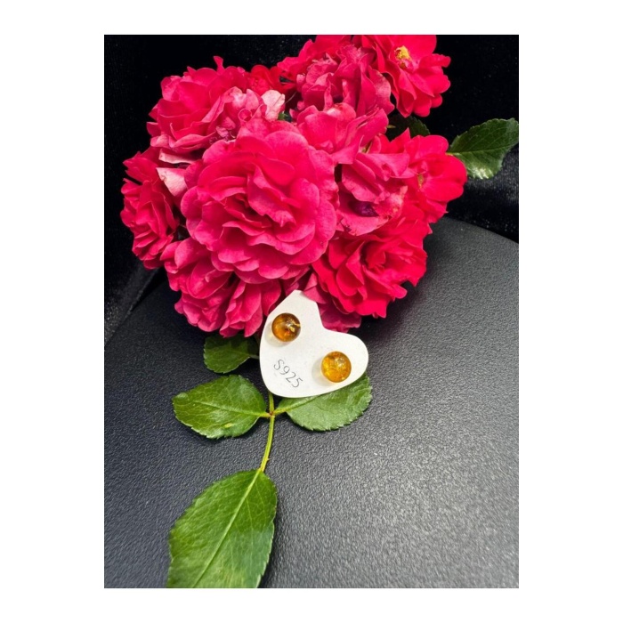 KEHRİBAR GÜMÜŞ KÜPE