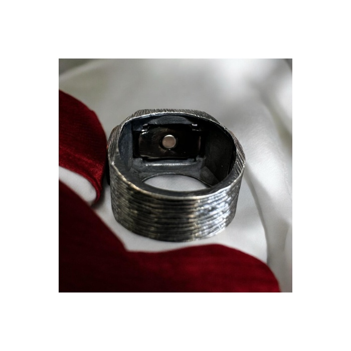 TİENS TİENERJİ GÜMÜŞ YÜZÜK (ÇAKRA SEMBOL DESENLİ)