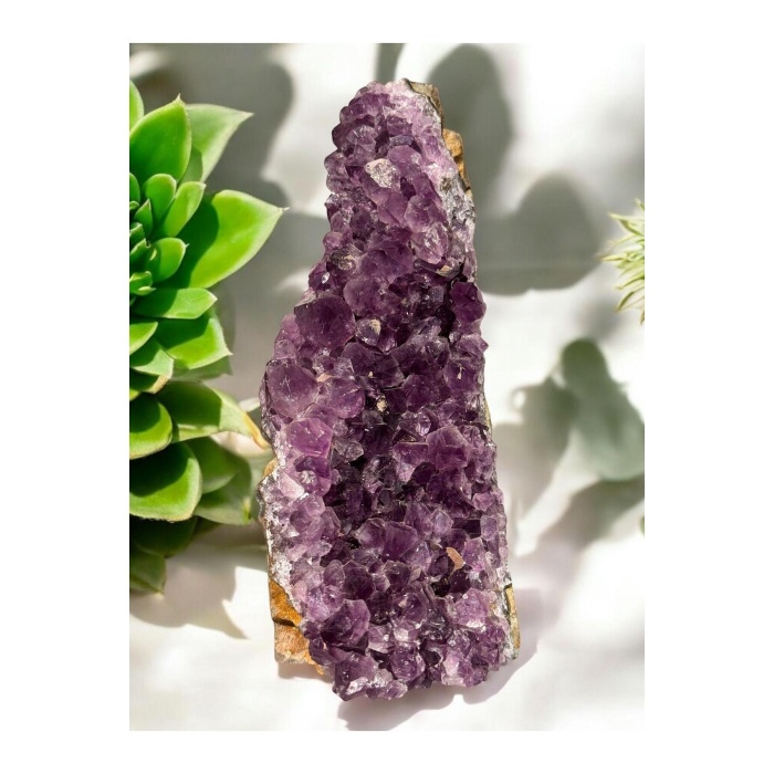 AMETİST DEKORATİF HAM TAŞ (674 GR) (7*16 cm)