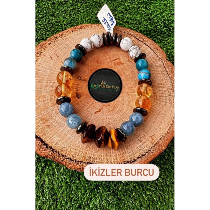 İKİZLER BURCU DOĞALTAŞ BİLEKLİĞİ