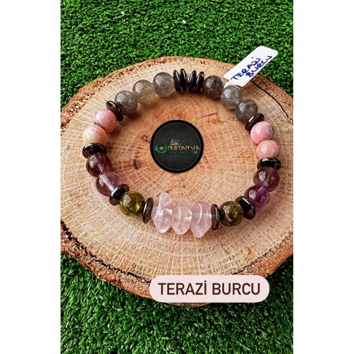 TERAZİ BURCU DOĞALTAŞ BİLEKLİĞİ