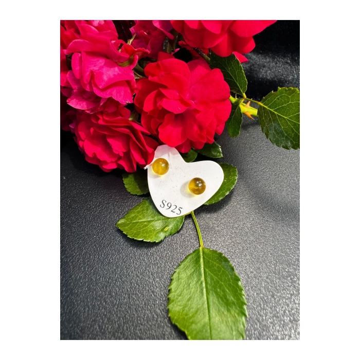 SİTRİN GÜMÜŞ KÜPE