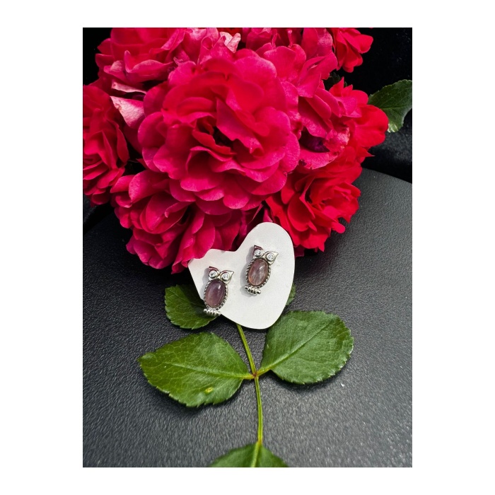 TURMALİN GÜMÜŞ KÜPE (BAYKUŞ MODEL)