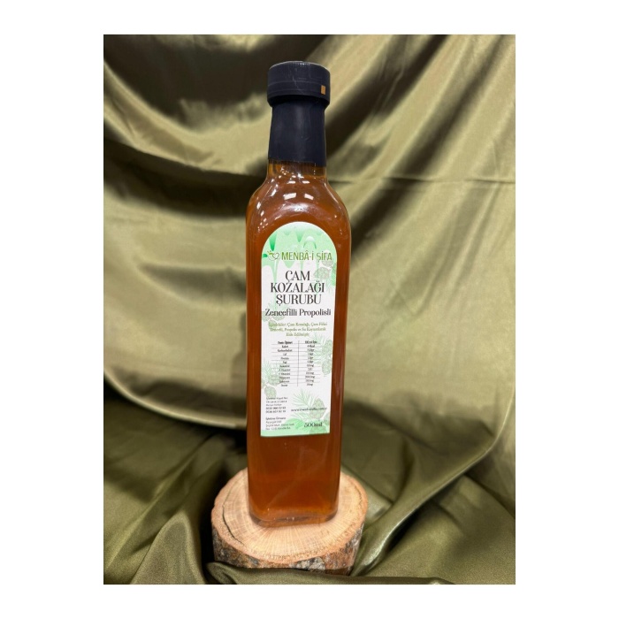 ÇAM KOZALAĞI ŞURUBU (PROPOLİS,ZENCEFİL İLAVELİ)