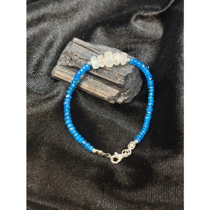 7A+ Kalite Apatit ve Ay Taşı Bileklik