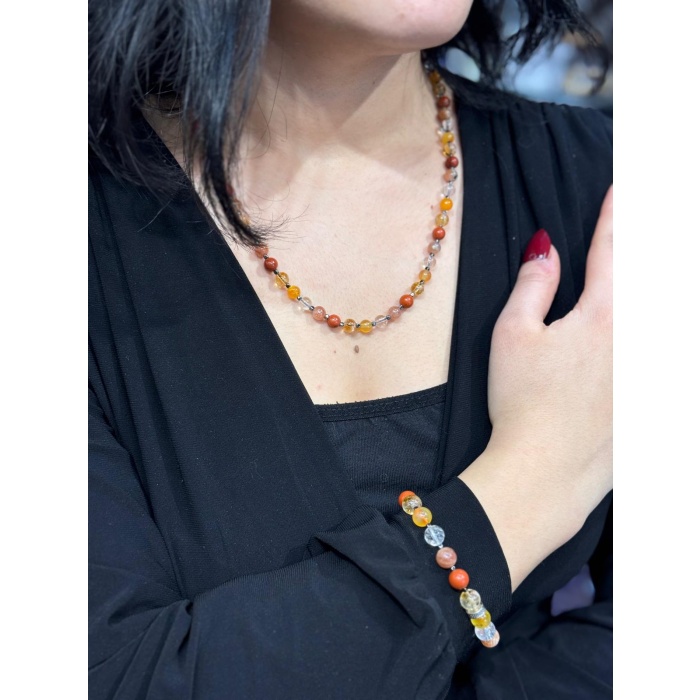 Koç Burcu Doğaltaş Bileklik ve Kolye