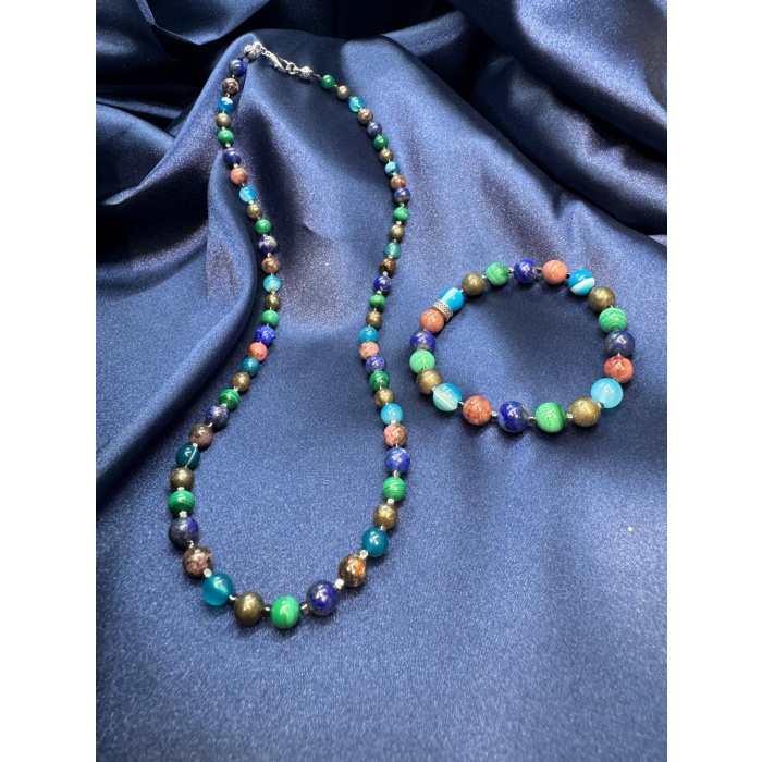 Boğa Burcu Doğaltaş Bileklik ve Kolye