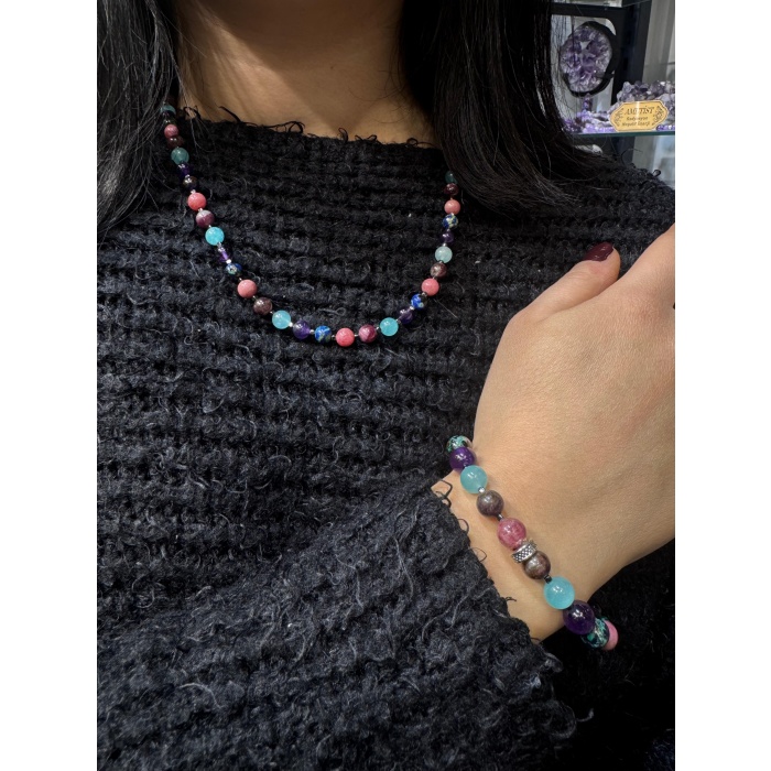 Başak Burcu Doğaltaş Bileklik ve Kolye