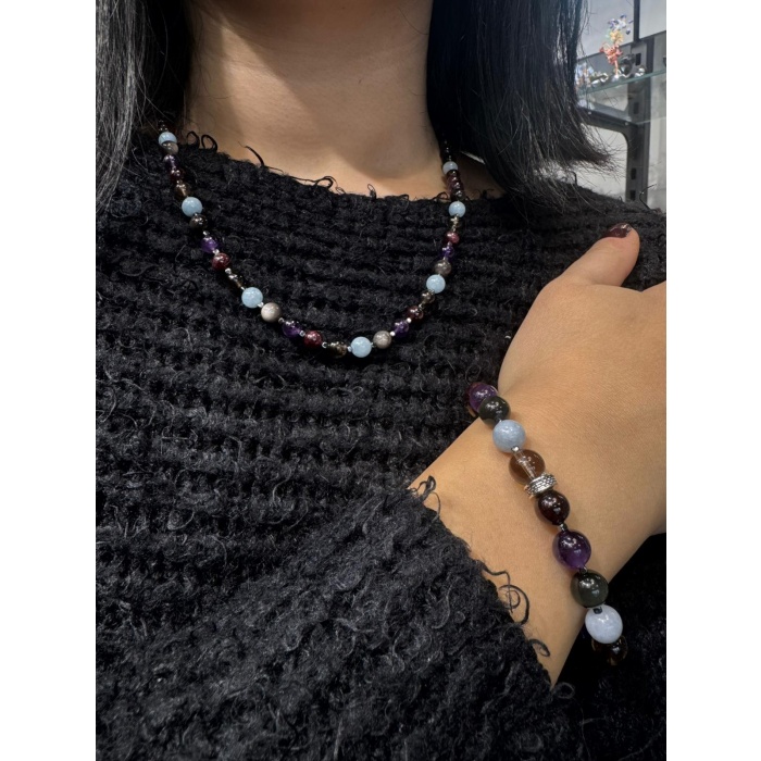 Akrep Burcu Doğaltaş Bileklik ve Kolye